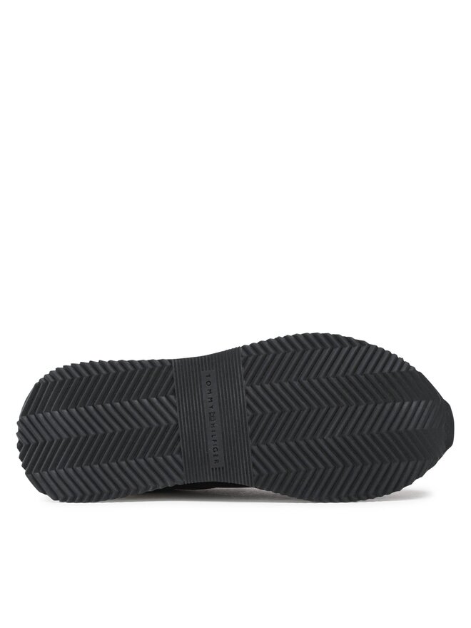 Tommy Hilfiger Sneakersy Tommy Hilfiger Elevated Feminine Leather Runner FW0FW07108 Čierna