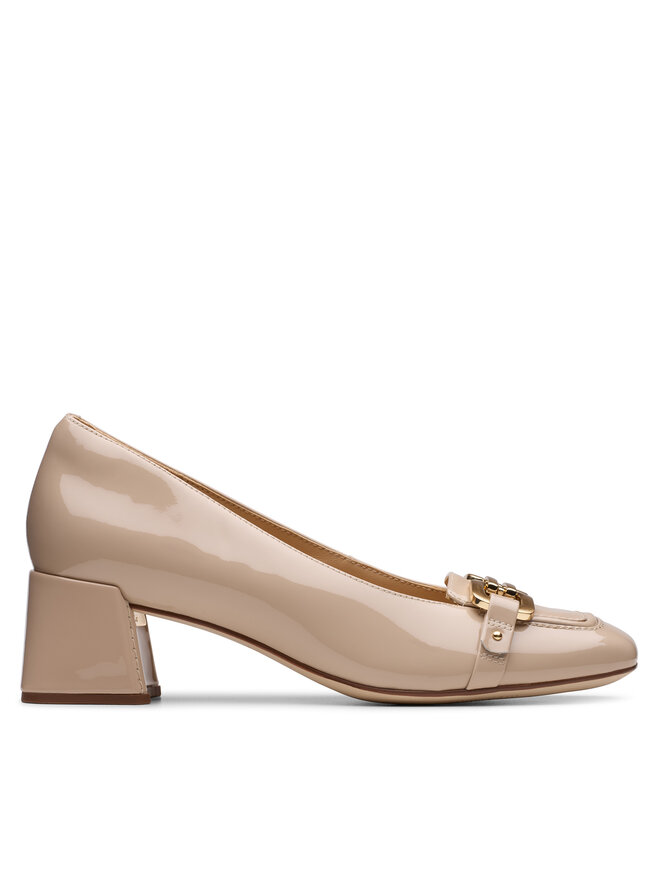 Clarks Обувки на ток Clarks Nyta45 Court 26181319 Бежов