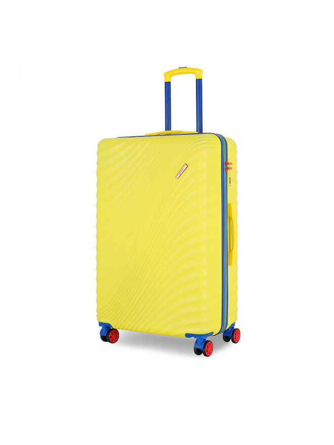 Semi Line Μεγάλη Βαλίτσα Semi Line T5934-3 Κίτρινο