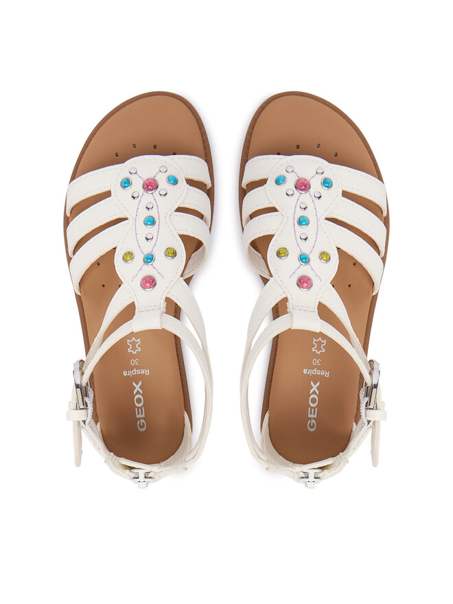 Geox Sandalen Geox Jr Sandal Karly J6535D 000BC C0653 S Weiß