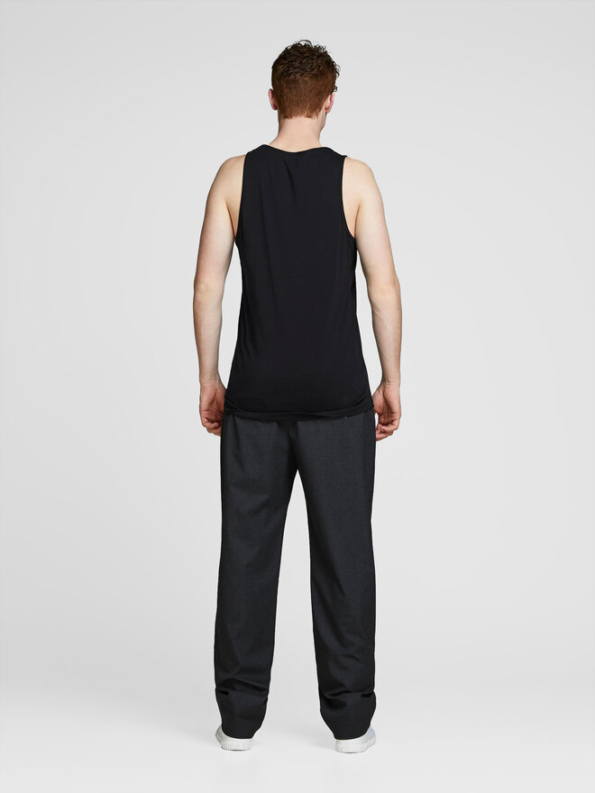 Jack&Jones Jack&Jones Komplektas: tank top marškinėliai (2 vnt.) Basic 12133910 Juoda Regular Fit