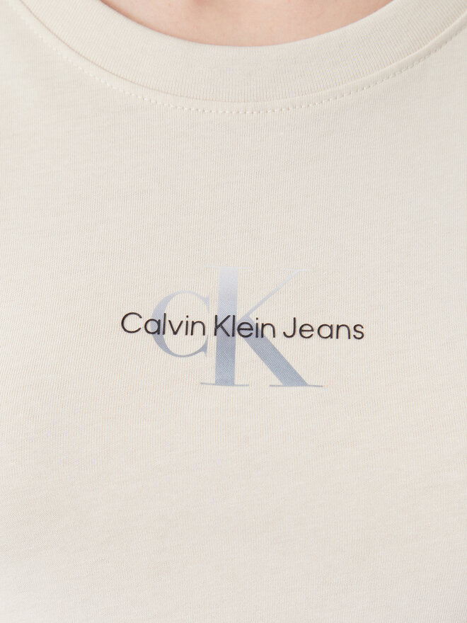 Calvin Klein Jeans Calvin Klein Jeans Camiseta Gradient Monologo J20J225252 Beis Slim Fit