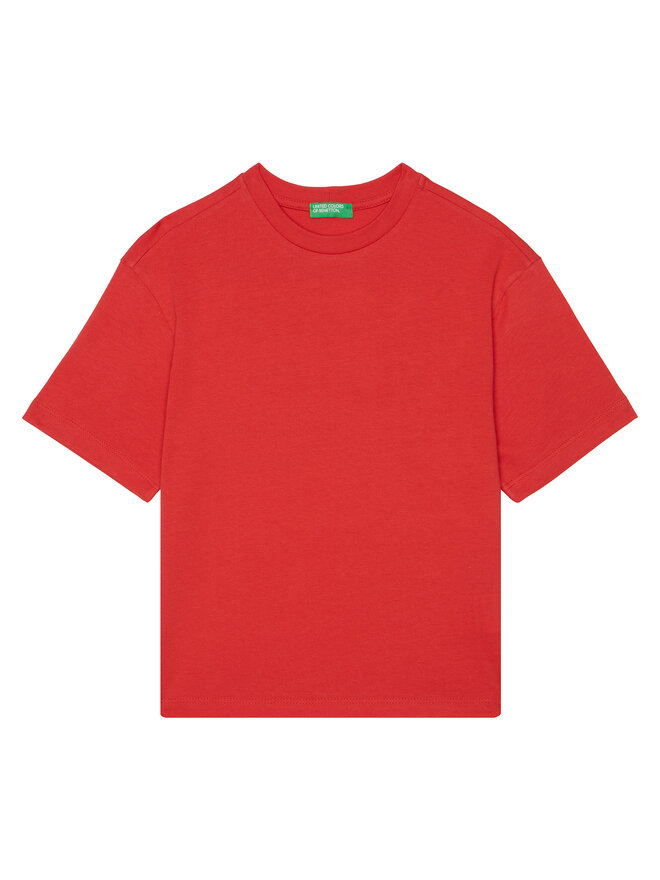 United Colors Of Benetton United Colors Of Benetton Marškinėliai 3I1XC10O4 Raudona Regular Fit