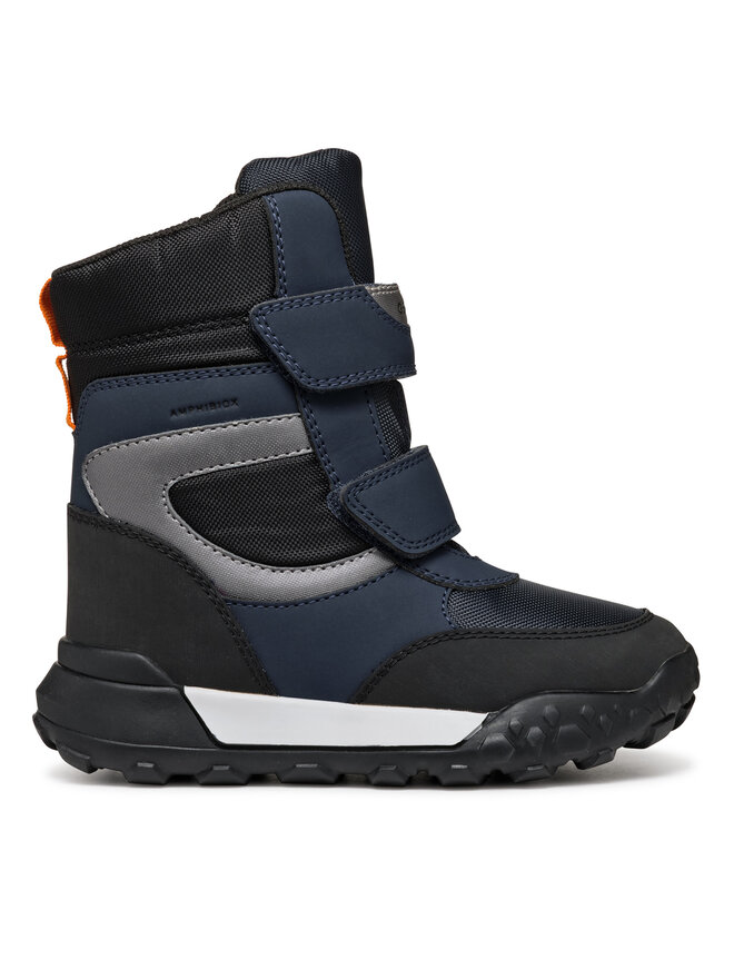 Bottes de neige Geox J Trekkyup Boy B Abx J46MBB 050FU C0673 S Bleu marine chaussures