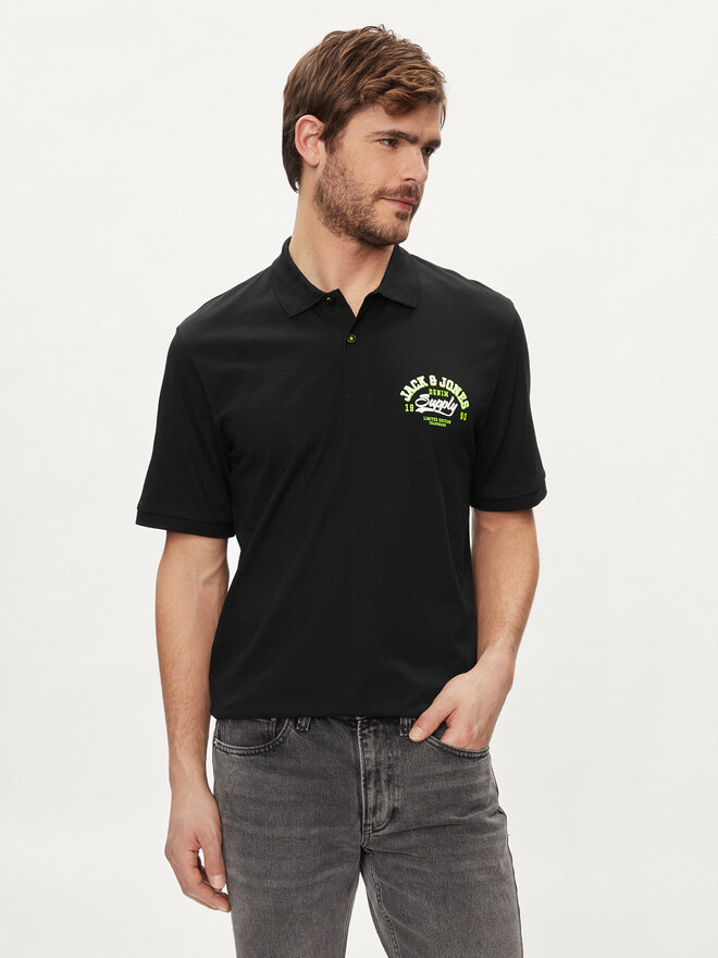 Jack&Jones Jack&Jones Poloshirt Logo 12246692 Schwarz Standard Fit