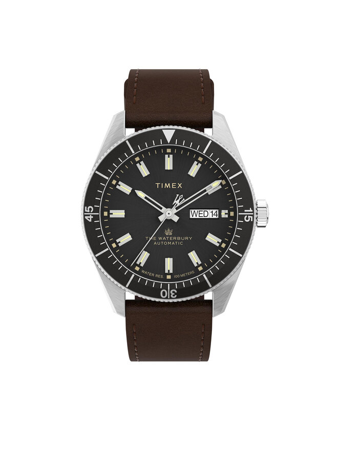 Timex Pulkstenis Timex Waterbury TW2V24800 Brūns