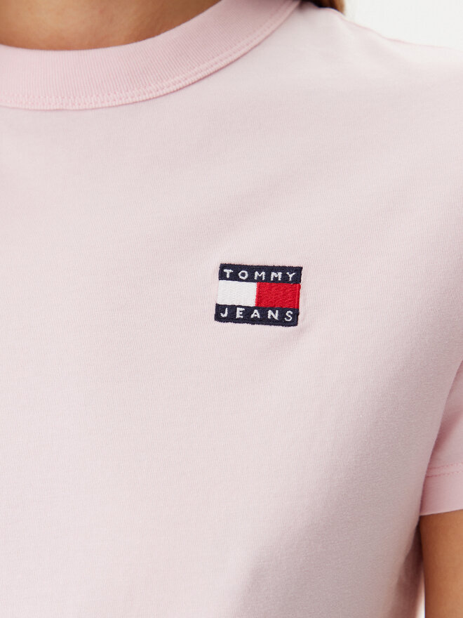 Tommy Jeans Tommy Jeans Marškinėliai DW0DW20153 Rožinė Regular Fit