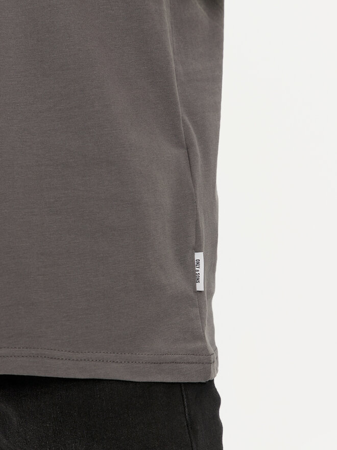 Only & Sons Only & Sons Marškinėliai Augie 22030575 Pilka Regular Fit