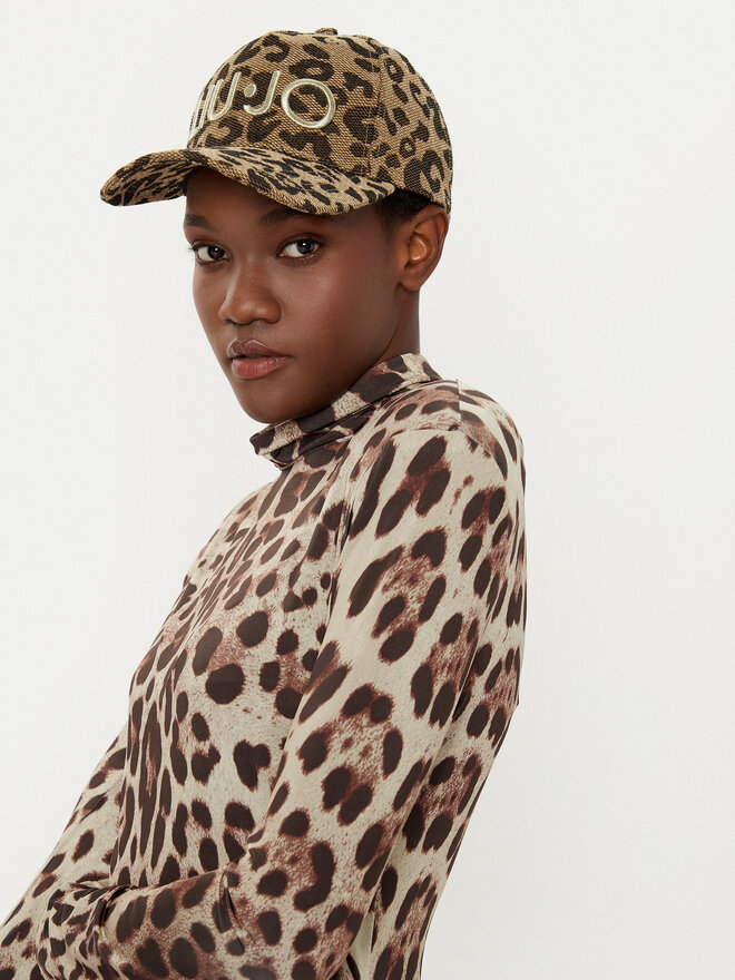 Liu Jo Kšiltovka Liu Jo Baseball Animalier J 2A5014 T6087 Hnědá