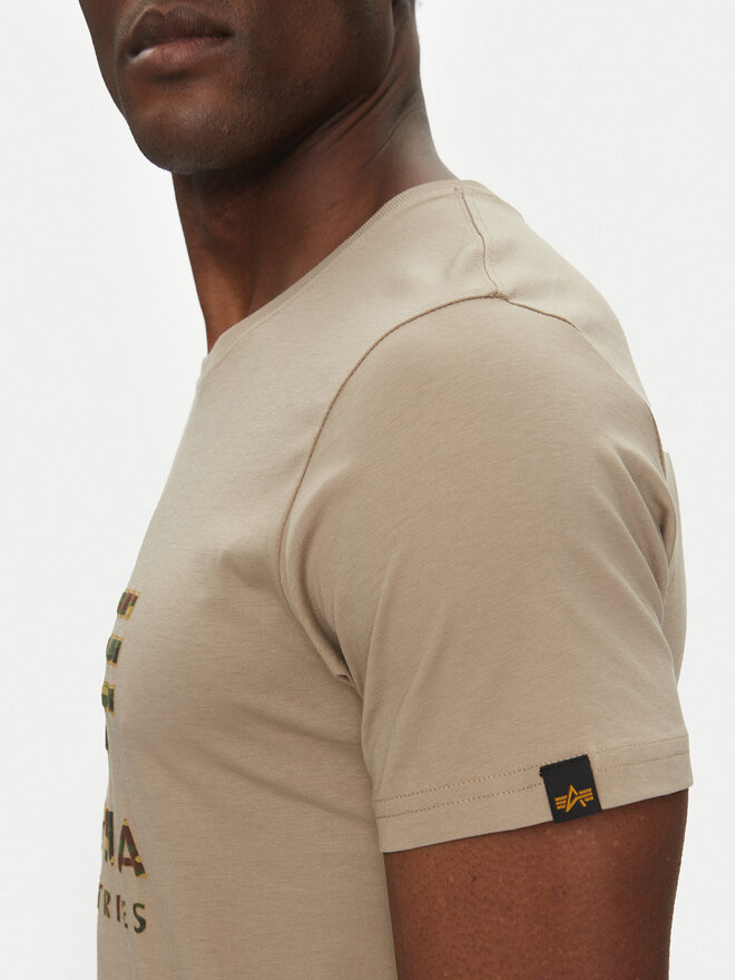 Alpha Industries Alpha Industries Camiseta Camo Puff 146506 Beis Regular Fit