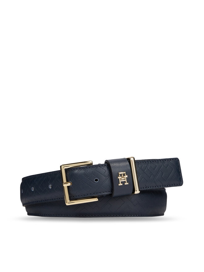 Tommy Hilfiger Damengürtel Tommy Hilfiger Th Casual Mono 3.0 AW0AW15382 Dunkelblau