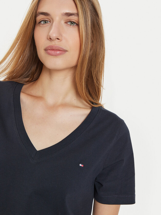Tommy Hilfiger Tommy Hilfiger Camiseta WW0WW44177 Azul marino Regular Fit