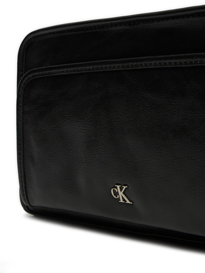 Calvin Klein Jeans Handtasche Calvin Klein Jeans Utility Dbl Zip Camera Bag25 K60K613046 Schwarz