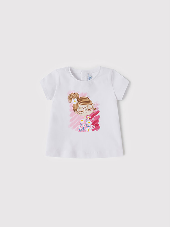 Mayoral Mayoral Camiseta 1033 Blanco Regular Fit