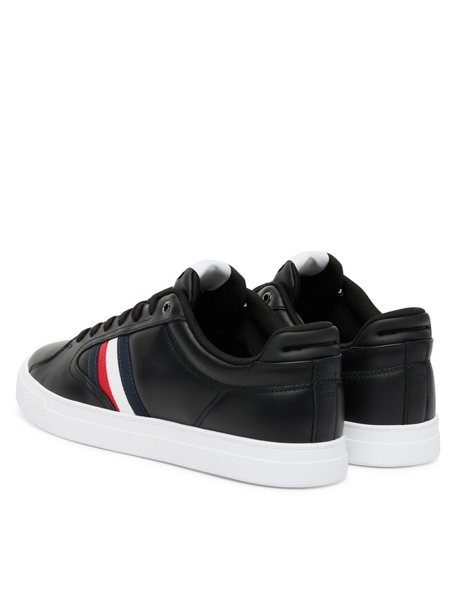 Tommy Hilfiger Zapatillas Tommy Hilfiger Icon Court Stripes FM0FM05628 Negro