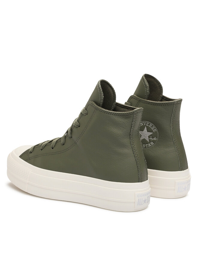 Converse Scarpe da ginnastica Converse Chuck Taylor All Star Lift Platform Leather A07131C Verde