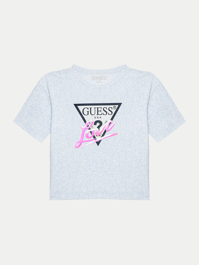 Guess Guess Marškinėliai J5GI10 K6YW4 Mėlyna Regular Fit