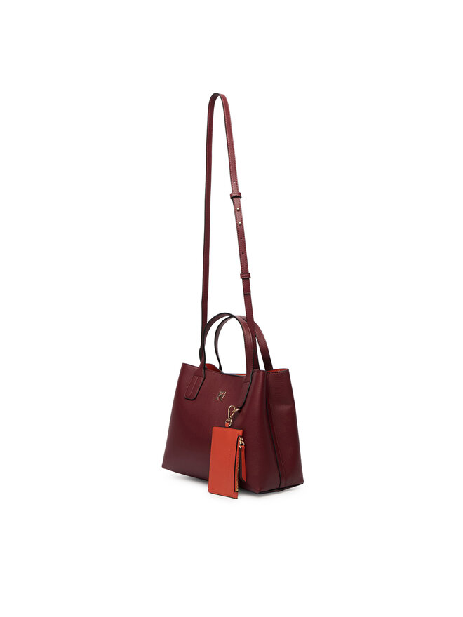 Tommy Hilfiger Handtasche Tommy Hilfiger Th Icon Mini Satchel AW0AW18722 Dunkelrot