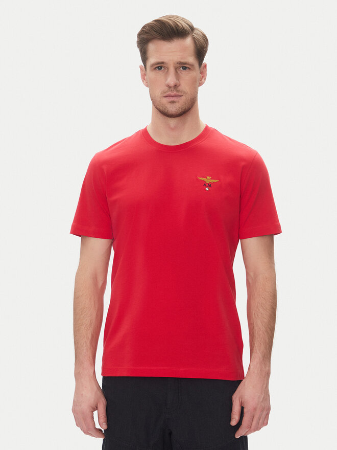 Aeronautica Militare Aeronautica Militare Camiseta 251TS1580J372 Rojo Regular Fit