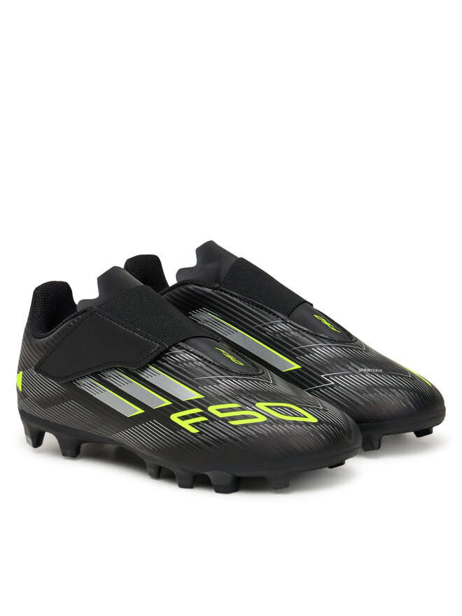 adidas Fußballschuhe adidas F50 Club Hook-and-Loop Firm/Multi-Ground Boots Kids JI0037 Schwarz