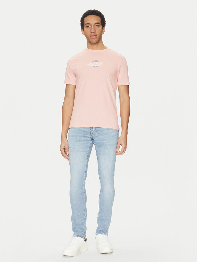Guess Jeans Guess Jeans T-Shirt M5GI23 K8HM0 Μπεζ Slim Fit