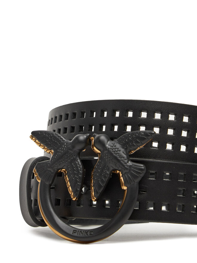 PINKO Dámsky opasok PINKO Love Berry H3 Belt PE 25 PLT01 100125 A11W Čierna