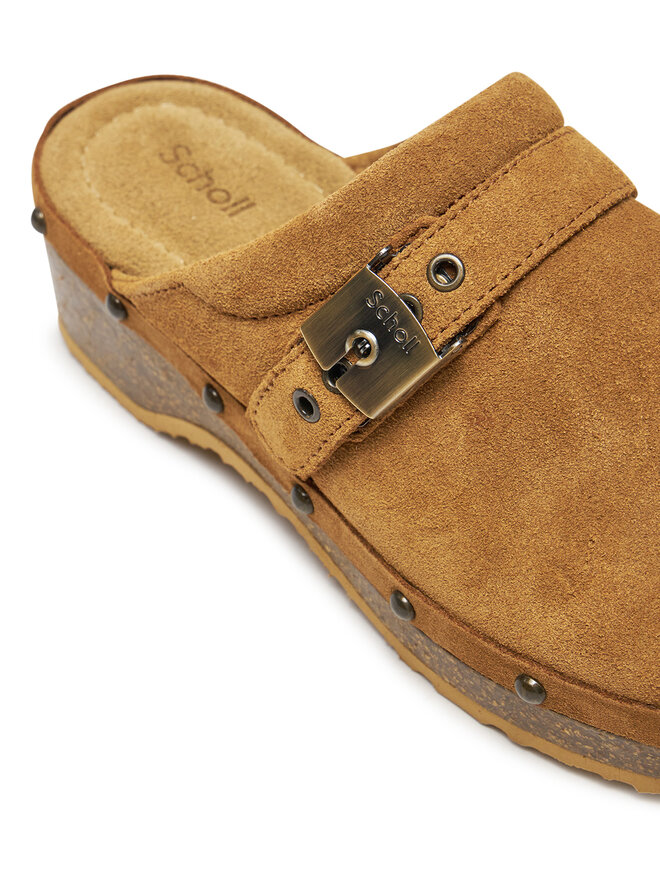 Scholl Natikače Scholl Pescura Clog 50 Cork F31632 1175 380 Smeđa