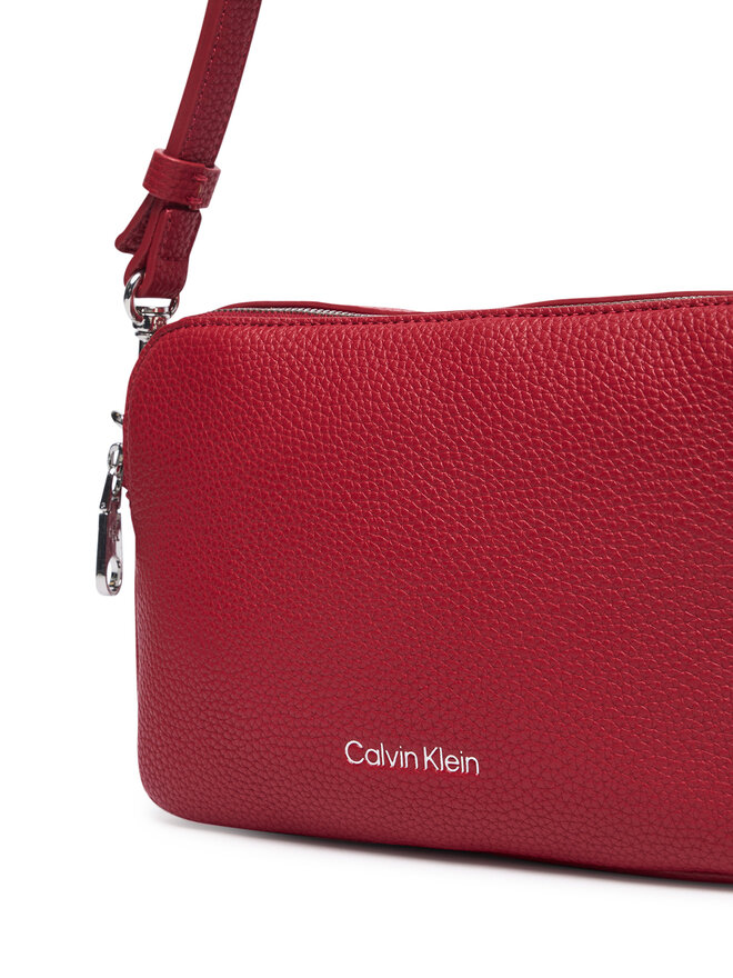 Calvin Klein Handtasche Calvin Klein Webbing 2X Strap Camera Bag LV04F3656G Rot