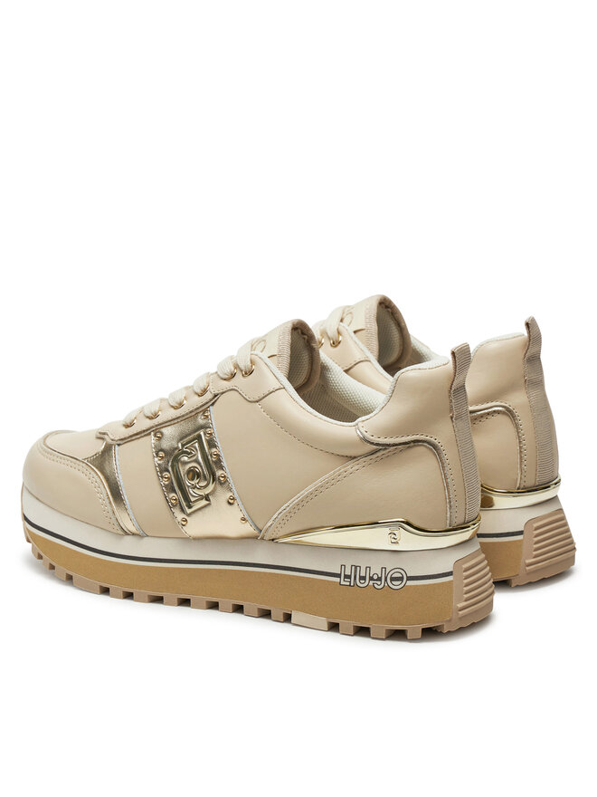 Liu Jo Sneakersy Liu Jo Maxi Wonder 71 BF4003 P0102 Béžová