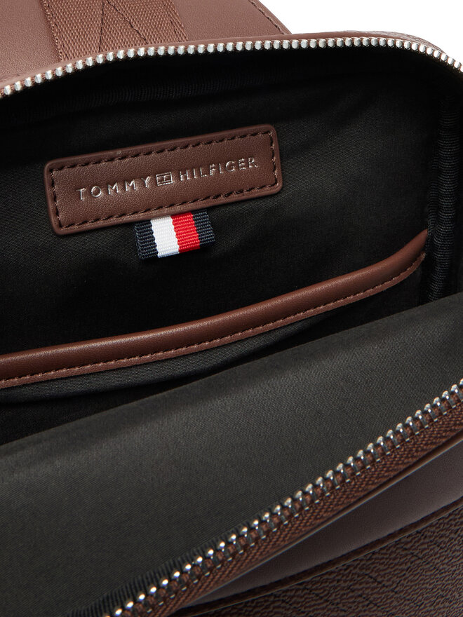 Tommy Hilfiger Umhängetasche Tommy Hilfiger Th Flag Monogram Sling Pack AM0AM14140 Braun