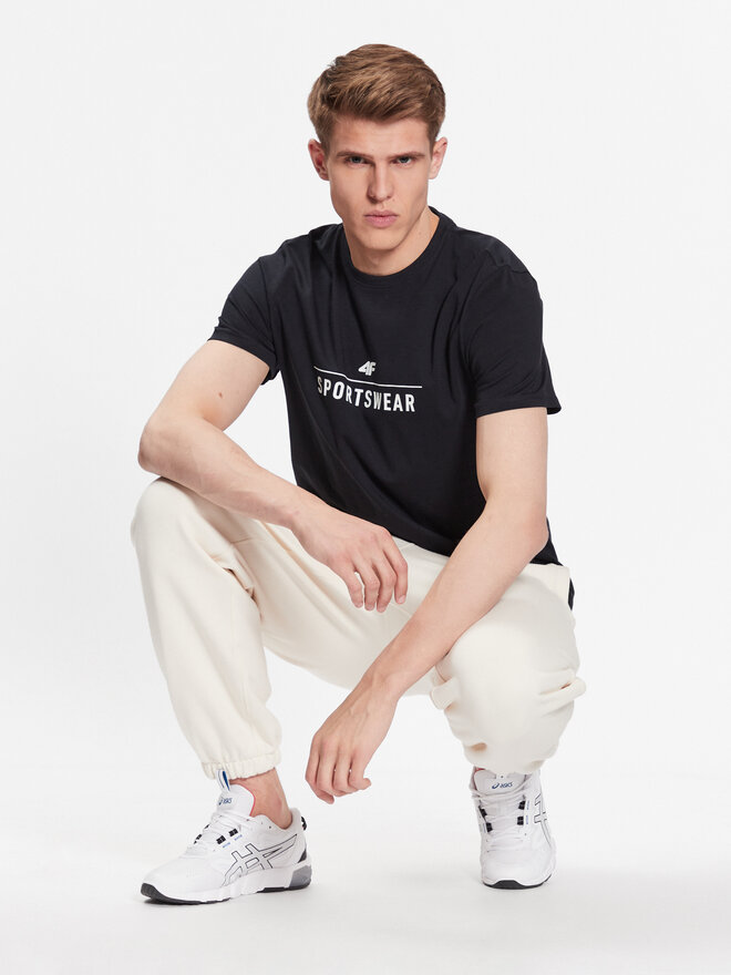 4F 4F Marškinėliai 4FSS23TTSHM539 Tamsiai mėlyna Regular Fit