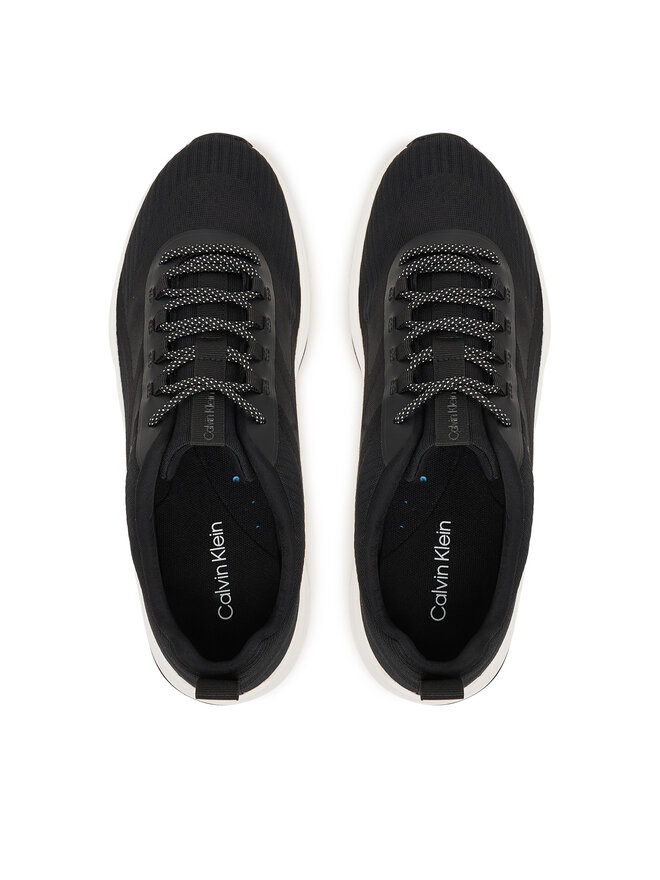 Calvin Klein Sneakers Calvin Klein Andrea - Chunky Ck Stripe Runner Trainers HM0HM02158 Schwarz
