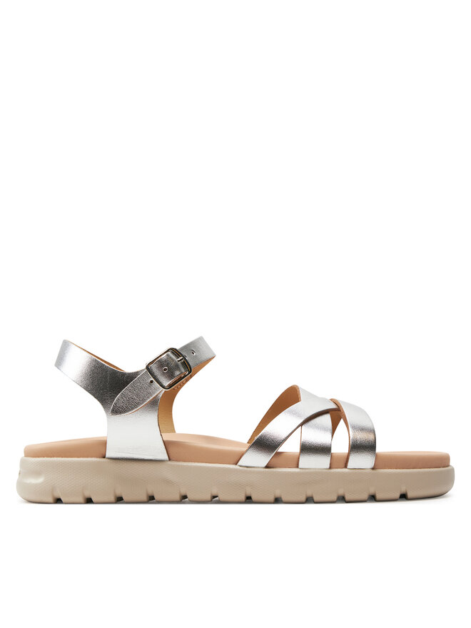 Sandali Geox J Sandal Soleima Gir J45GSA 000CF C1007 D Argento escarpe