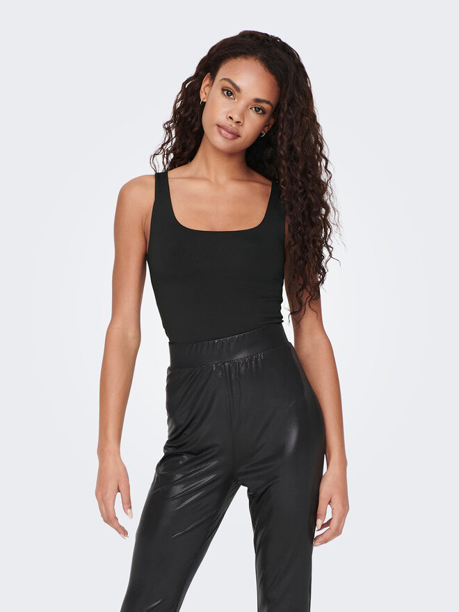 ONLY ONLY Τοπ Lea 15278090 Μαύρο Regular Fit