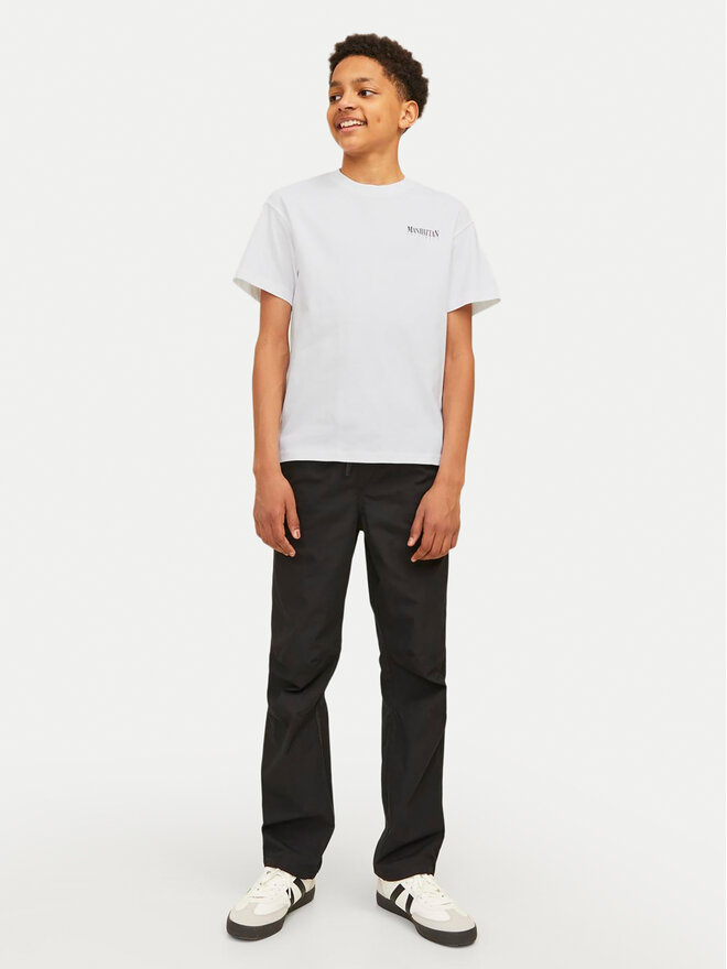Jack&Jones Junior Jack&Jones Junior Marškinėliai Bronx Square 12263185 Balta Loose Fit