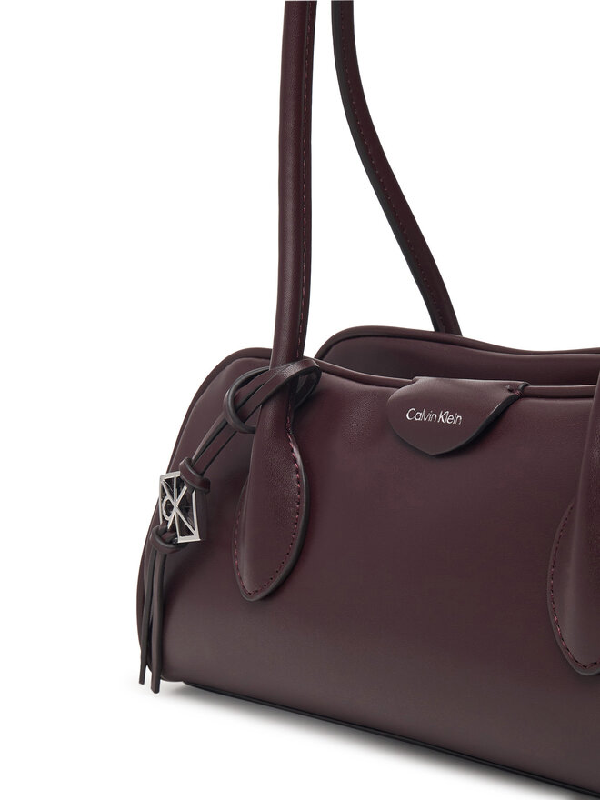 Calvin Klein Handtasche Calvin Klein Emblem Trio Shoulder Bag LV04F3369G Dunkelrot