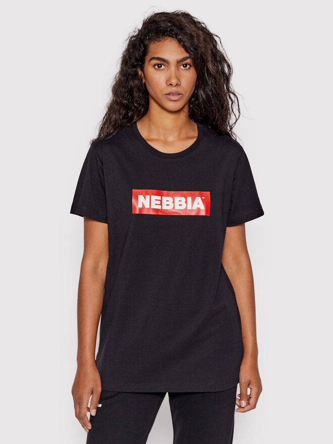 NEBBIA NEBBIA Marškinėliai 592 Juoda Regular Fit
