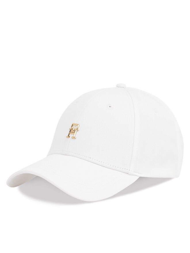 Tommy Hilfiger Cappellino Tommy Hilfiger Elevated Chic Cap AW0AW17128 Bianco