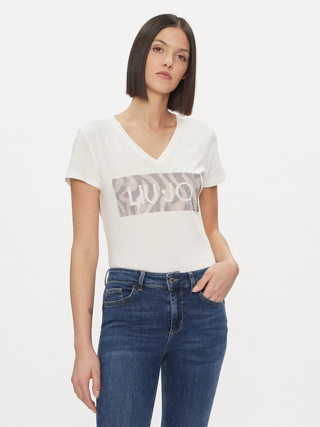 Liu Jo Liu Jo Camiseta WA4019 JS923 Blanco Regular Fit
