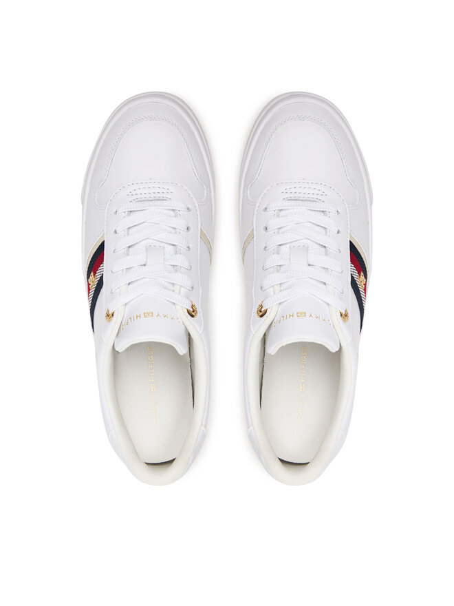 Tommy Hilfiger Sneakers Tommy Hilfiger Th Platform Vulc Leather FW0FW09603 Weiß