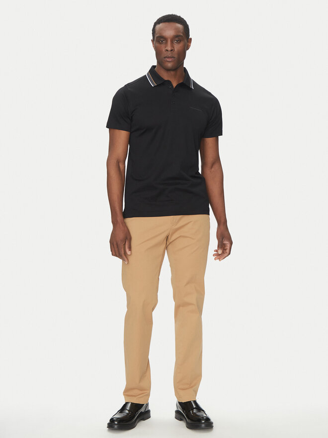 KARL LAGERFELD KARL LAGERFELD Pólóing 745002 552200 Fekete Slim Fit