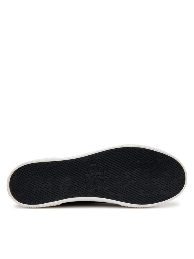 Calvin Klein Jeans Snīkeri Calvin Klein Jeans Ess Vulc Mid Cv Mg Wn YW0YW01761 Melns