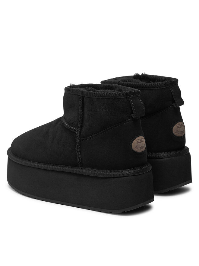 EMU Australia Μπότες Χιονιού EMU Australia Stinger Micro Flatform W13082 Μαύρο