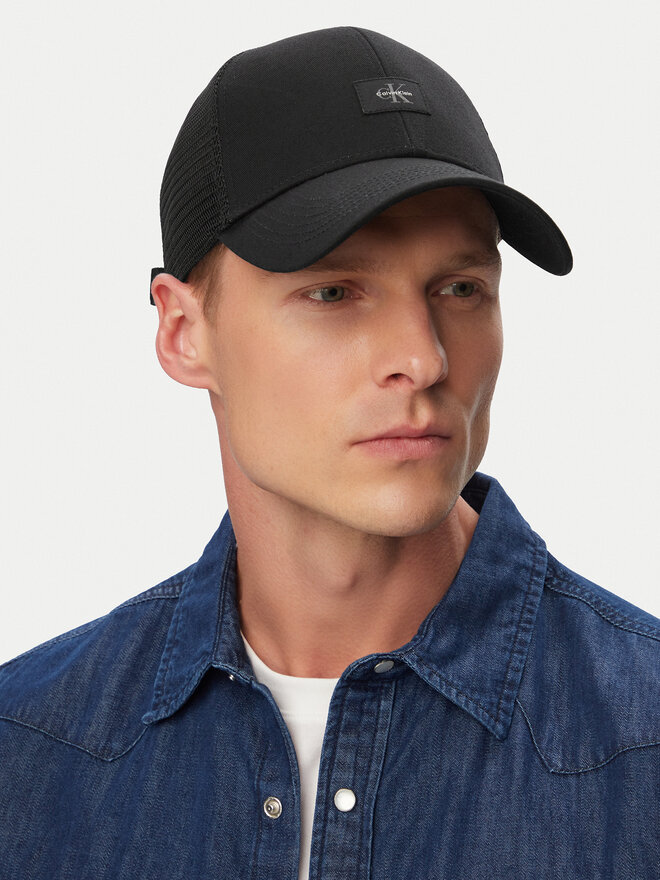 Calvin Klein Cap Calvin Klein Monologo Woven Patch Trucker LV04D5099G Schwarz