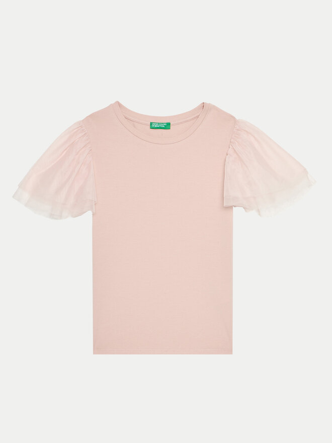 United Colors Of Benetton United Colors Of Benetton Camiseta 3Q8DC10LW Rosa Regular Fit