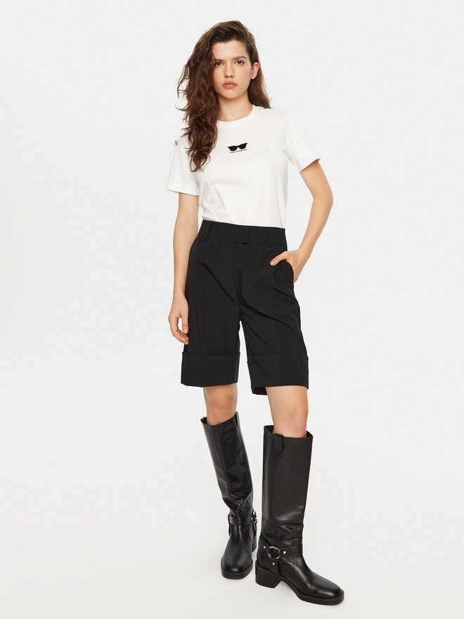 KARL LAGERFELD KARL LAGERFELD T-Shirt A1W17021 Λευκό Regular Fit