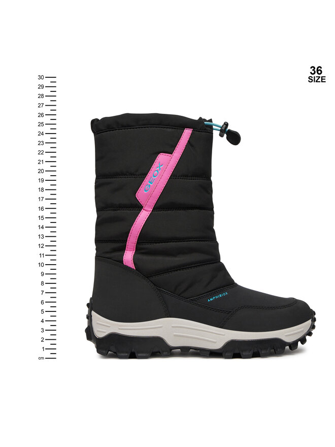 Geox Snehule Geox J Himalaya Girl B Ab J26FTA 0FU54 C0922 D Čierna