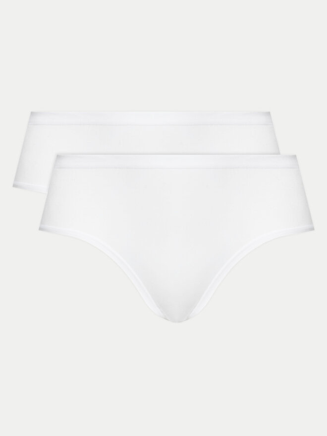 Triumph Triumph 2er-Set klassische Damenslips mit hoher Taille Sense Of Cotton 10225046 Weiß