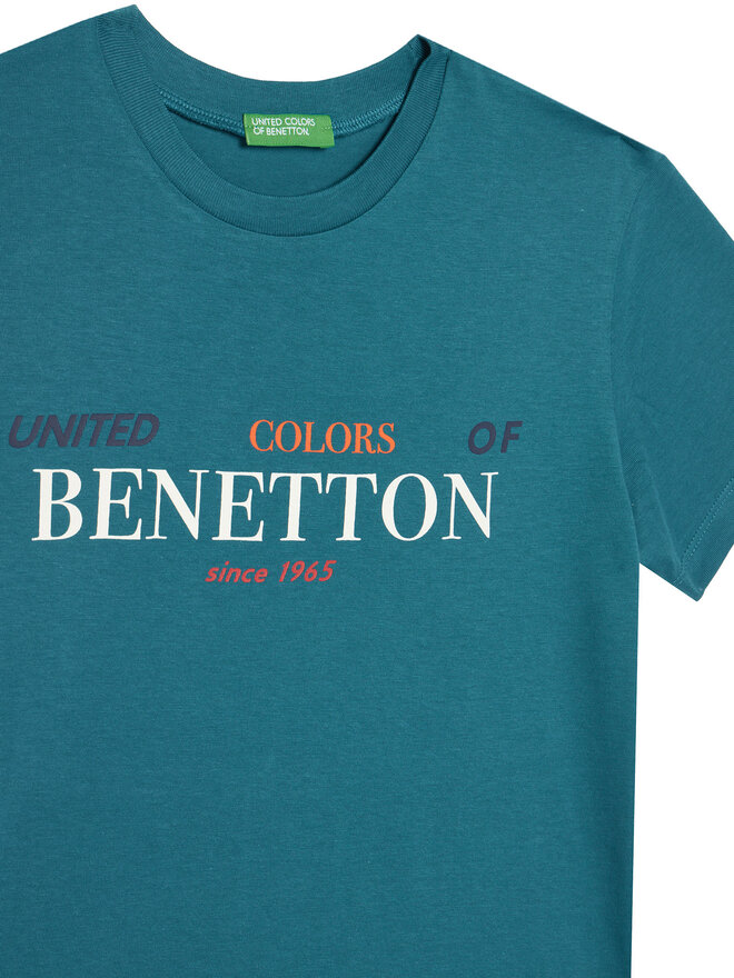 United Colors Of Benetton United Colors Of Benetton Футболка 3I1XC10Q4 Голубий Regular Fit