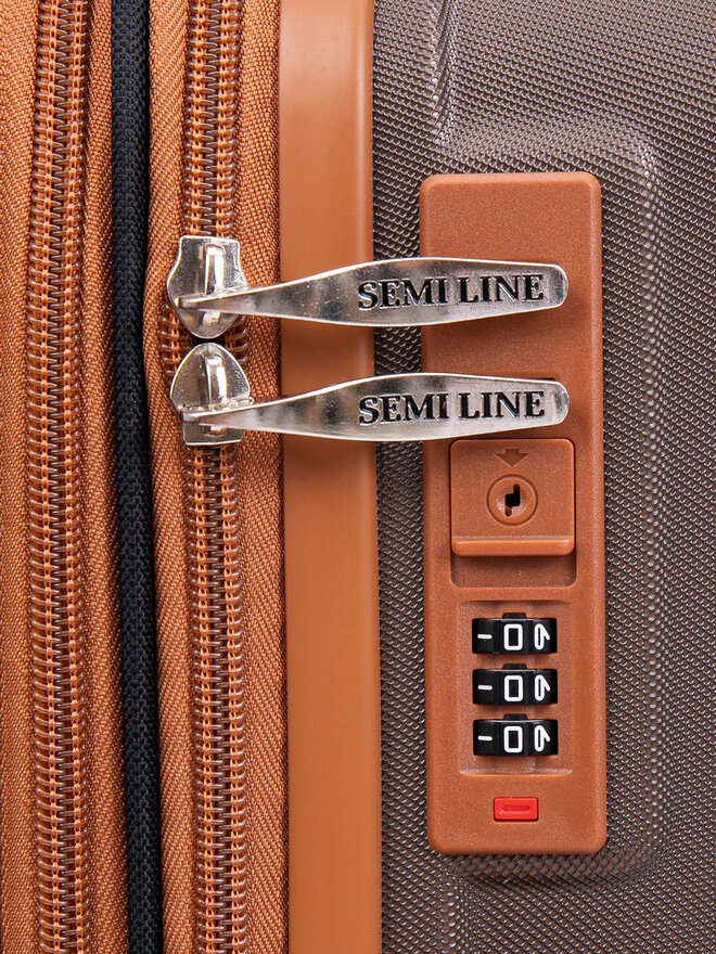 Semi Line Kabinový kufr Semi Line T5850-1 Hnědá
